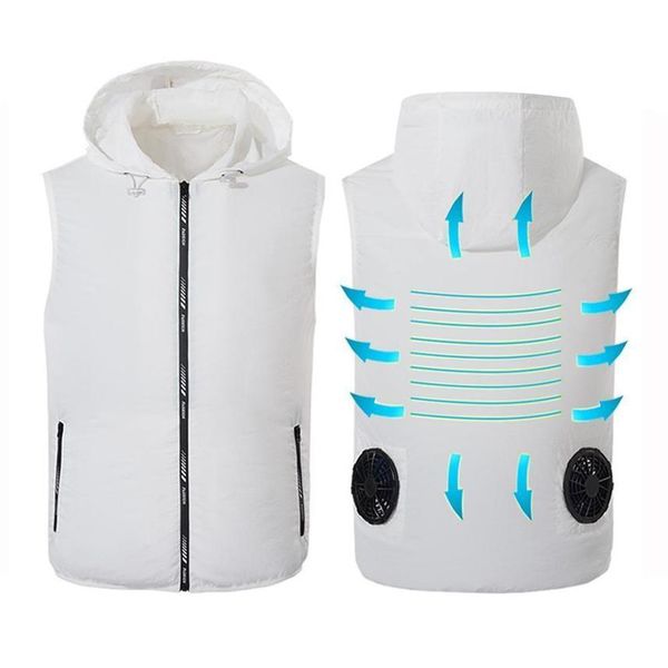 vt cooling fan in summer, windbreaker with usb power supply, air conditioning clothing for cycling, fishing, camping, running and, Black;white
vt cooling fan in summer, windbreaker with usb power supply, air conditioning clothing for cycling, fishing, camping, running and, Black;white
