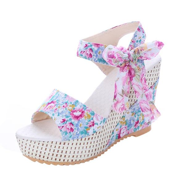 fashion women sandals summer wedges women's platform lace belt bow flip flops open toe high-heeled shoes female, Black
fashion women sandals summer wedges women's platform lace belt bow flip flops open toe high-heeled shoes female, Black