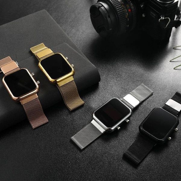 wristwatches large size stainless steel rectangular digital men's watch sports fashion men watches led electronic luxury clocks, Slivery;brown
wristwatches large size stainless steel rectangular digital men's watch sports fashion men watches led electronic luxury clocks, Slivery;brown
