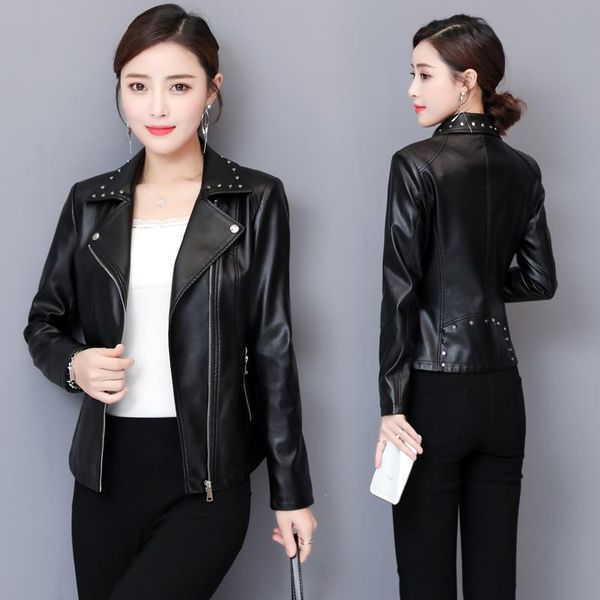 women's leather & faux plus size 3xl jackets 2021 female jacket women coat outerwear ladies clothing, Black
women's leather & faux plus size 3xl jackets 2021 female jacket women coat outerwear ladies clothing, Black