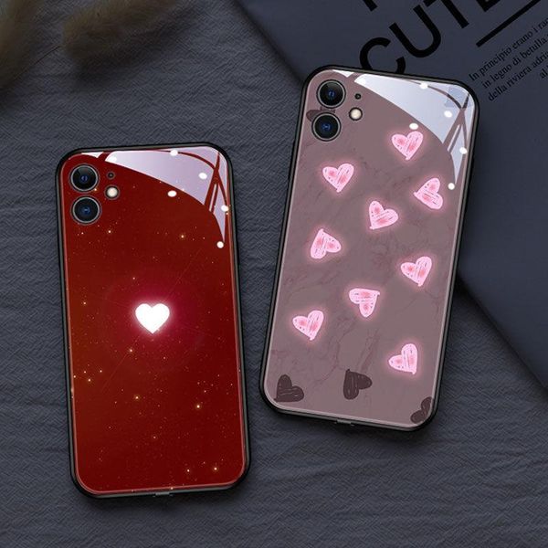 love heart mobile phone case for 12 11 pro xs max se 7 8 plus xr led 6 kinds of light color change shockproof glass coque cell pouche pouche
love heart mobile phone case for 12 11 pro xs max se 7 8 plus xr led 6 kinds of light color change shockproof glass coque cell pouche pouche