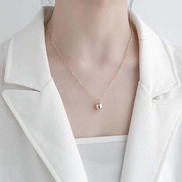 chains meyrroyu sterling silver plata 925 korea style ball pendant chain necklace fashion punk charm jewelry party gift for women
chains meyrroyu sterling silver plata 925 korea style ball pendant chain necklace fashion punk charm jewelry party gift for women