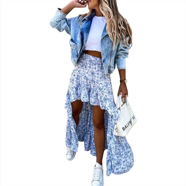 irregular hem long skirt, women skirt cute slim fit printed high waist for summer, s xl cotton, Black
irregular hem long skirt, women skirt cute slim fit printed high waist for summer, s xl cotton, Black