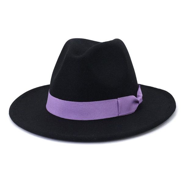 wide brim hats women's cap autumn winter for men fedoras black fashion 2021 felt bow jazz hat european american bowler vintage round, Blue;gray
wide brim hats women's cap autumn winter for men fedoras black fashion 2021 felt bow jazz hat european american bowler vintage round, Blue;gray