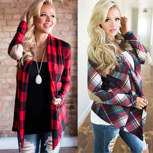 women fashion coats outwear loose open stitch coat soft plaid kimono cardigan boho jacket women's jackets, Black;brown
women fashion coats outwear loose open stitch coat soft plaid kimono cardigan boho jacket women's jackets, Black;brown