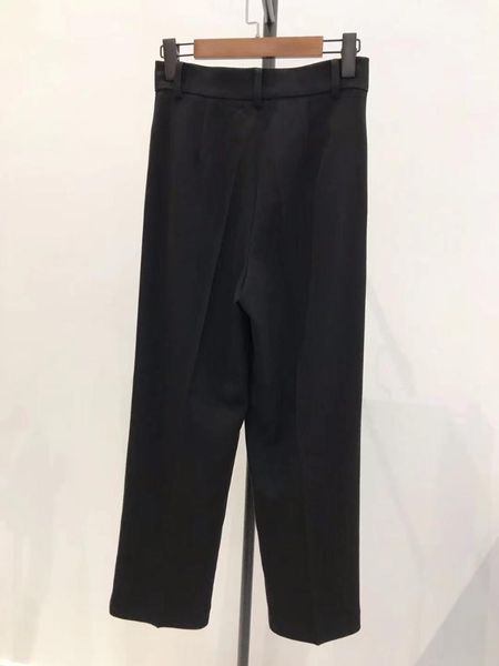 women's pants & capris wool blend suit women straight black high waist zipper long trousers with pockets for office lady, Black;white
women's pants & capris wool blend suit women straight black high waist zipper long trousers with pockets for office lady, Black;white
