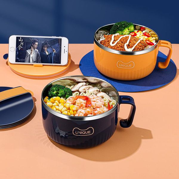 dinnerware sets stainless steel lunch box instant noodles bowl bento boxes large capacity household double layer with cover container
dinnerware sets stainless steel lunch box instant noodles bowl bento boxes large capacity household double layer with cover container