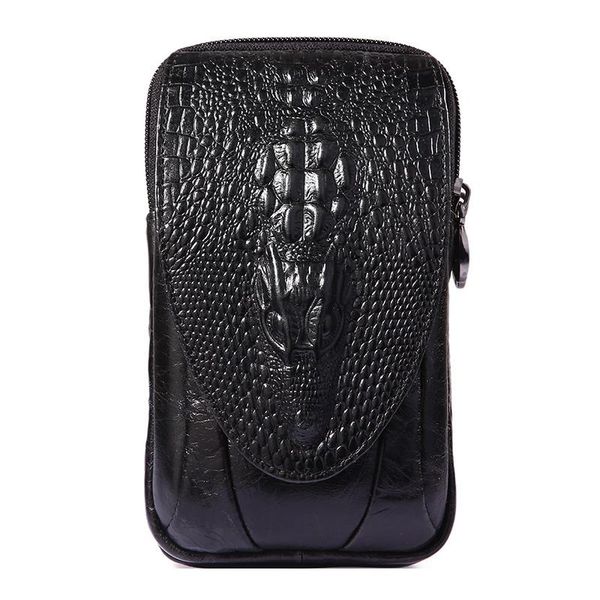 crocodile pattern cowhide genuine leather men's waist bags belt to wear double-layer pockets coin purse male mobile phone
crocodile pattern cowhide genuine leather men's waist bags belt to wear double-layer pockets coin purse male mobile phone