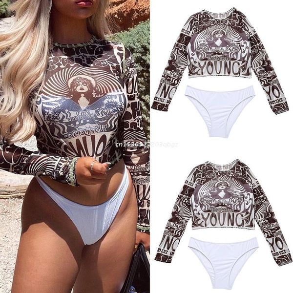 one-piece suits women 2pcs bikini set long sleeve graphic mesh crop swimsuit bathing suit dropship
one-piece suits women 2pcs bikini set long sleeve graphic mesh crop swimsuit bathing suit dropship