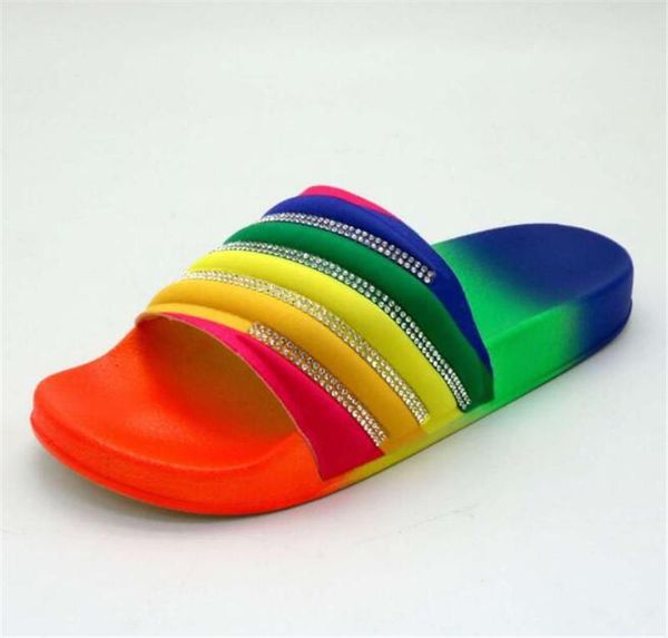 women fur slippers crystal sandals lady comfortable flat shoes colorful slides for female, Black
women fur slippers crystal sandals lady comfortable flat shoes colorful slides for female, Black