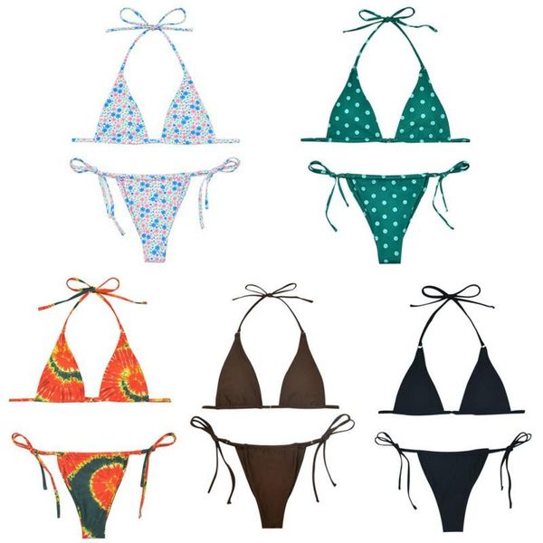 two-piece suits ladies bandage bikini set solid color split quick-drying swimwear low waist beachwear women's swimsuit
two-piece suits ladies bandage bikini set solid color split quick-drying swimwear low waist beachwear women's swimsuit