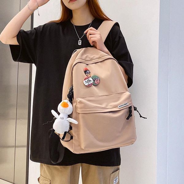 backpack fashion nylon anti-theft women's shoulder bag badge school teen book bags for women 2021 large capacity knapsack
backpack fashion nylon anti-theft women's shoulder bag badge school teen book bags for women 2021 large capacity knapsack
