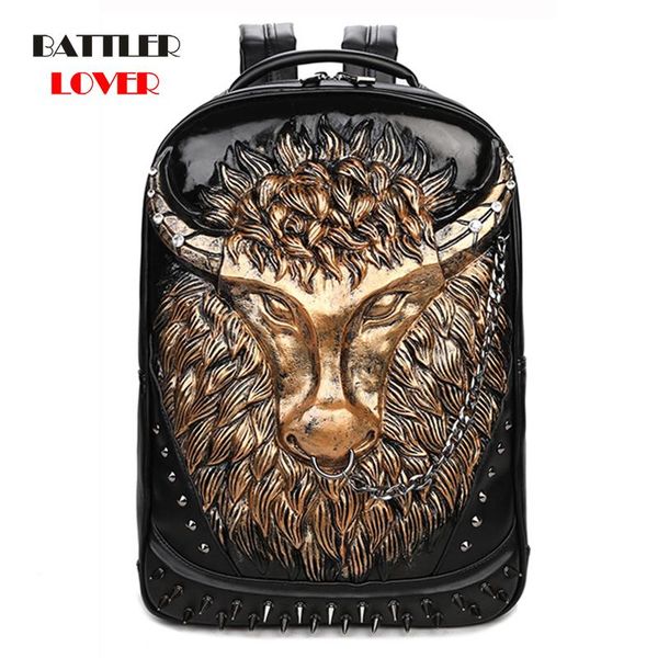 backpack unique men 3d bull chain decorated hip-hop style women travel shoulder bag durable distinctive lapbag sell
backpack unique men 3d bull chain decorated hip-hop style women travel shoulder bag durable distinctive lapbag sell