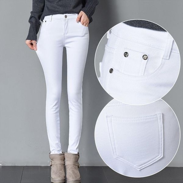 winter warm pants solid women jean skinny denim pencil candy colors plus size thickening trousers fleeces, Blue
winter warm pants solid women jean skinny denim pencil candy colors plus size thickening trousers fleeces, Blue