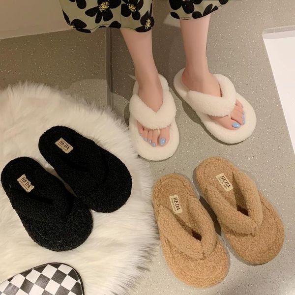 slippers shoes woman 2021 massage winter footwear low fur flip flops luxury slides flock pantofle house plush designer flat, Black
slippers shoes woman 2021 massage winter footwear low fur flip flops luxury slides flock pantofle house plush designer flat, Black