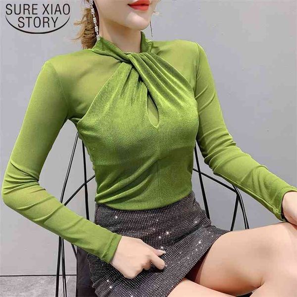 mesh long sleeve solid women blouse chemisier femme casual slim fit o-neck shirt clothes autumn 7300 50 210506, White
mesh long sleeve solid women blouse chemisier femme casual slim fit o-neck shirt clothes autumn 7300 50 210506, White