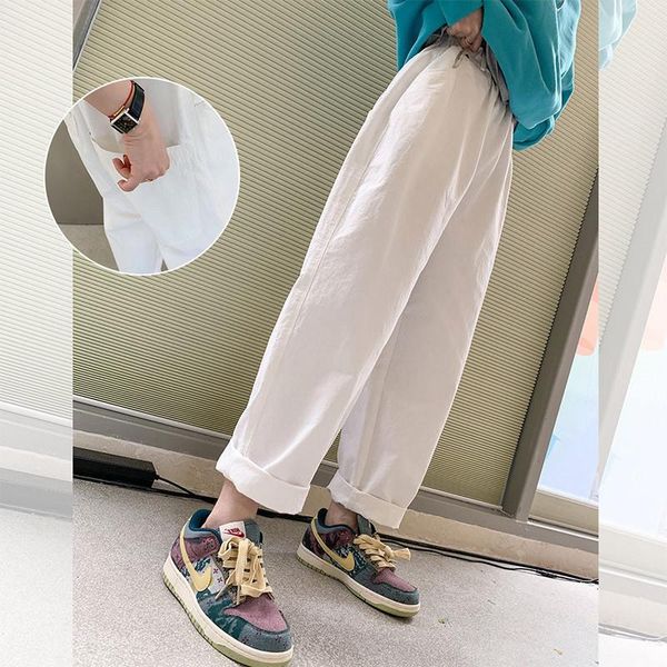 women's pants & capris loose all-match kangaroo autumn large pocket elastic waist, Black;white
women's pants & capris loose all-match kangaroo autumn large pocket elastic waist, Black;white