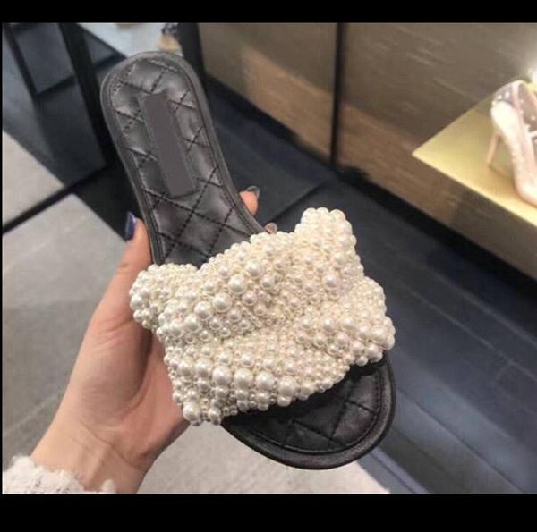 slippers fashion summer beach slipper beaded pearl sandals elegant flat women flip flops casual, Black
slippers fashion summer beach slipper beaded pearl sandals elegant flat women flip flops casual, Black