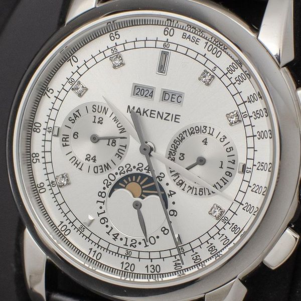 wristwatches super multifunction men automatic mechanical watch year/month/calendar/week display clock 1963 mens watches moon phase 30, Slivery;brown
wristwatches super multifunction men automatic mechanical watch year/month/calendar/week display clock 1963 mens watches moon phase 30, Slivery;brown