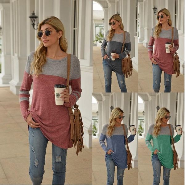 women's t-shirt loose t-shirts women jumpers ladies long sleeve casual wear woman pullover o-neck female dresses patchwork tee shirt c, White
women's t-shirt loose t-shirts women jumpers ladies long sleeve casual wear woman pullover o-neck female dresses patchwork tee shirt c, White