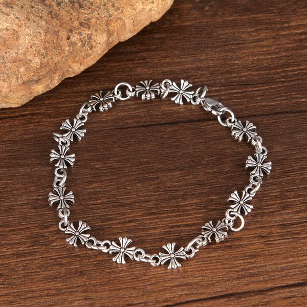 design jewelry ch crosing cross thai fashion personality lovers women's ancient silver summer trend silver bracelet, Black
design jewelry ch crosing cross thai fashion personality lovers women's ancient silver summer trend silver bracelet, Black