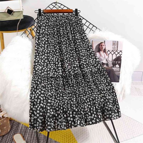 summer arrival retro floral elastic high waist slim all-match casual women a-line pleated long skirt 210527, Black
summer arrival retro floral elastic high waist slim all-match casual women a-line pleated long skirt 210527, Black