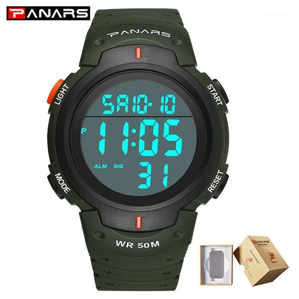 men's watches fashion panars waterproof army green date military sport pu led digital watch alarm wristwatch relogio with box wristwatc, Slivery;brown
men's watches fashion panars waterproof army green date military sport pu led digital watch alarm wristwatch relogio with box wristwatc, Slivery;brown
