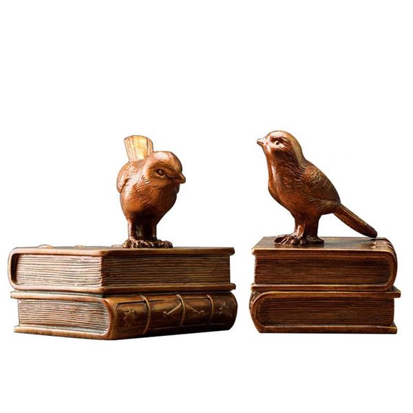decorative objects & figurines european retro bronze bird sculpture bookend office study room decor display book stand resin crafts home dec
decorative objects & figurines european retro bronze bird sculpture bookend office study room decor display book stand resin crafts home dec