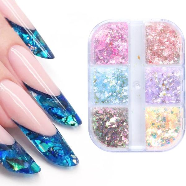 nail glitter iridescent opal flake sequins blue purple ultra-thin snow velvet chrome aurora powder decoration manicure leob, Silver;gold
nail glitter iridescent opal flake sequins blue purple ultra-thin snow velvet chrome aurora powder decoration manicure leob, Silver;gold