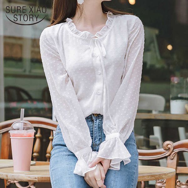 autumn arrival women shirt sweet female stand collar polka dot long-sleeve suntan women blouse korean style ol blusa 10418 210528, White
autumn arrival women shirt sweet female stand collar polka dot long-sleeve suntan women blouse korean style ol blusa 10418 210528, White