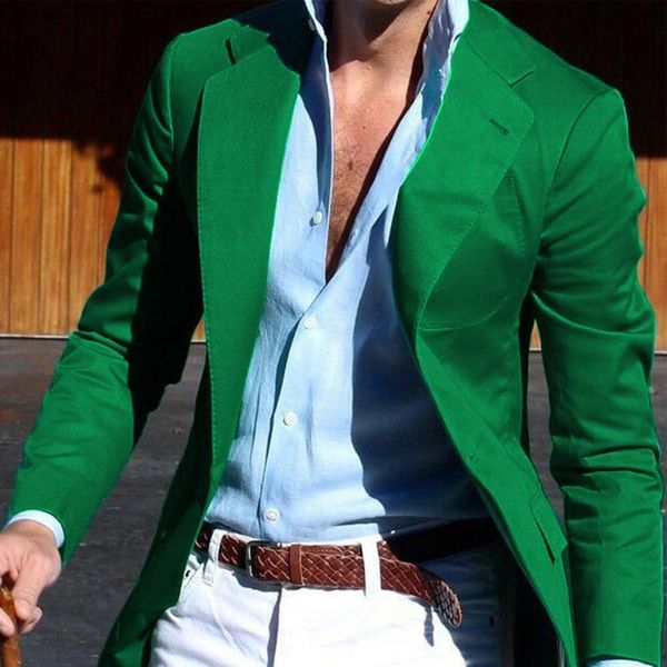 men's suits & blazers green blazer for men with notched lapel one piece suit jacket slim fit casual male coat fashion clothes, White;black
men's suits & blazers green blazer for men with notched lapel one piece suit jacket slim fit casual male coat fashion clothes, White;black