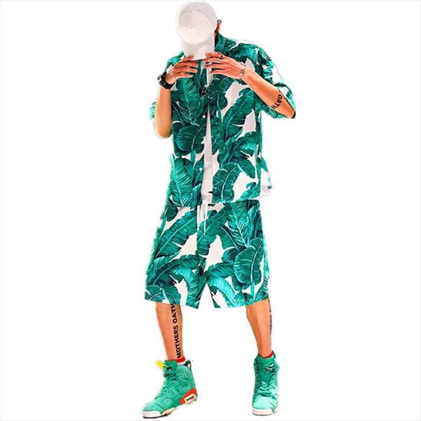 casual suit hawaiian beach men tracksuits summer sets vacation clothing turn down collars palm leaves print shirts shorts fashion set, Gray
casual suit hawaiian beach men tracksuits summer sets vacation clothing turn down collars palm leaves print shirts shorts fashion set, Gray