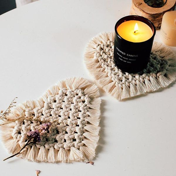 mats & pads nordic style bohemia tassels love heart shaped cotton party dining table decoration thread cup mat
mats & pads nordic style bohemia tassels love heart shaped cotton party dining table decoration thread cup mat