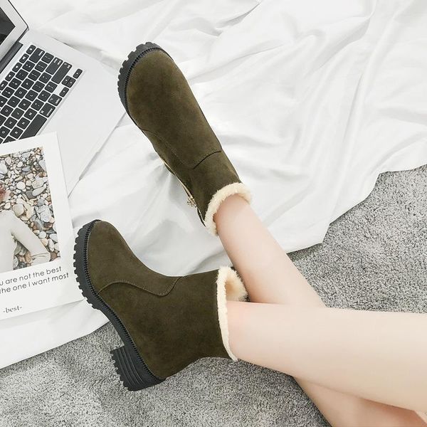 boots large size winter korean suede cotton shoes snow thick warm women fashion s0230, Black
boots large size winter korean suede cotton shoes snow thick warm women fashion s0230, Black