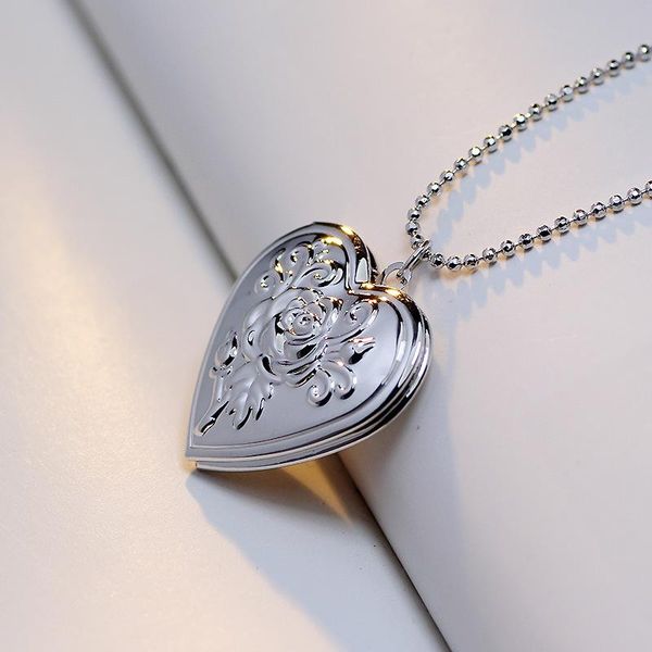 fashion heart po box necklace printing copper charms pendants chain for diy women gift party jewelry pendant necklaces, Silver
fashion heart po box necklace printing copper charms pendants chain for diy women gift party jewelry pendant necklaces, Silver
