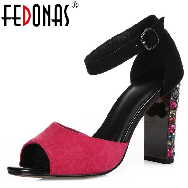 summer vintage quality kid suede women sandals peep toe crystal high heels elegant party prom weeding shoes woman, Black
summer vintage quality kid suede women sandals peep toe crystal high heels elegant party prom weeding shoes woman, Black