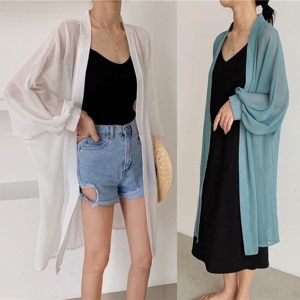 women's blouses & shirts 2021 bohemian summer beach wear long kimono cardigan chiffon tunic women blouse shirt sarong plage, White
women's blouses & shirts 2021 bohemian summer beach wear long kimono cardigan chiffon tunic women blouse shirt sarong plage, White