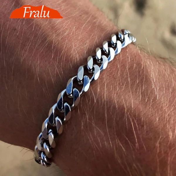 link, chain 2021 trendy cuban men bracelet classic stainless steel 3/5/7mm width for women jewelry gift, Black
link, chain 2021 trendy cuban men bracelet classic stainless steel 3/5/7mm width for women jewelry gift, Black