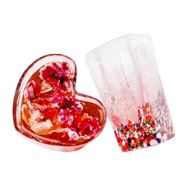 colorful spots heart glass unique juice tea milk cup fashion gifts for family friends cups & saucers
colorful spots heart glass unique juice tea milk cup fashion gifts for family friends cups & saucers