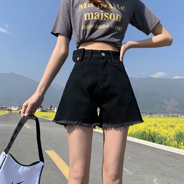 fashion jeans for women black high waisted denim shorts women's summer 2021 model year straight tube loose show thin net red a-line wid, Blue
fashion jeans for women black high waisted denim shorts women's summer 2021 model year straight tube loose show thin net red a-line wid, Blue
