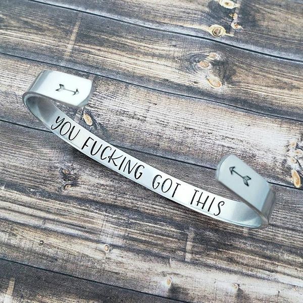 bangle stainless steel bracelet c-shaped opening female fashion jewelry boyfriend gift believe in you like i do, Black
bangle stainless steel bracelet c-shaped opening female fashion jewelry boyfriend gift believe in you like i do, Black