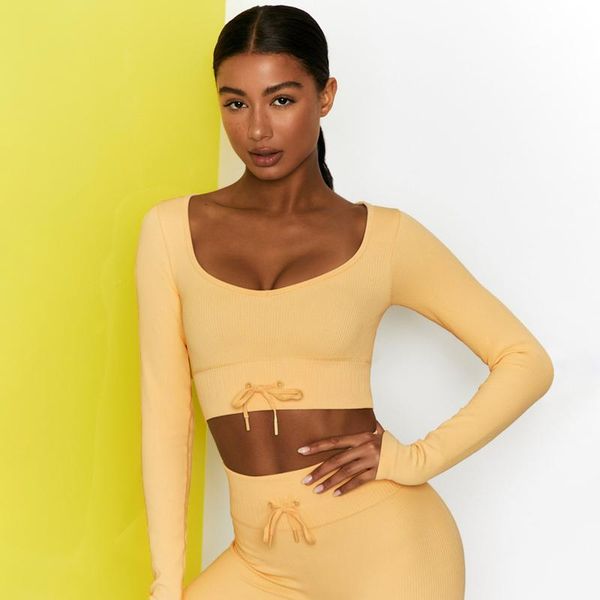 yoga outfit women t-shirts summer candy color with drawstring workout running shirts energy seamless gym fitness
yoga outfit women t-shirts summer candy color with drawstring workout running shirts energy seamless gym fitness