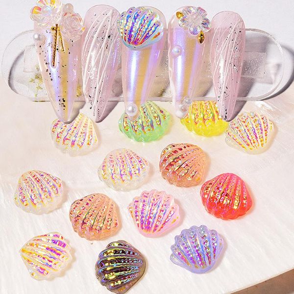 nail art decorations 8pcs colorful aurora shell rhinestones gems diy charms 3d mermaid fairy decoration manicure jewelry, Silver;gold
nail art decorations 8pcs colorful aurora shell rhinestones gems diy charms 3d mermaid fairy decoration manicure jewelry, Silver;gold