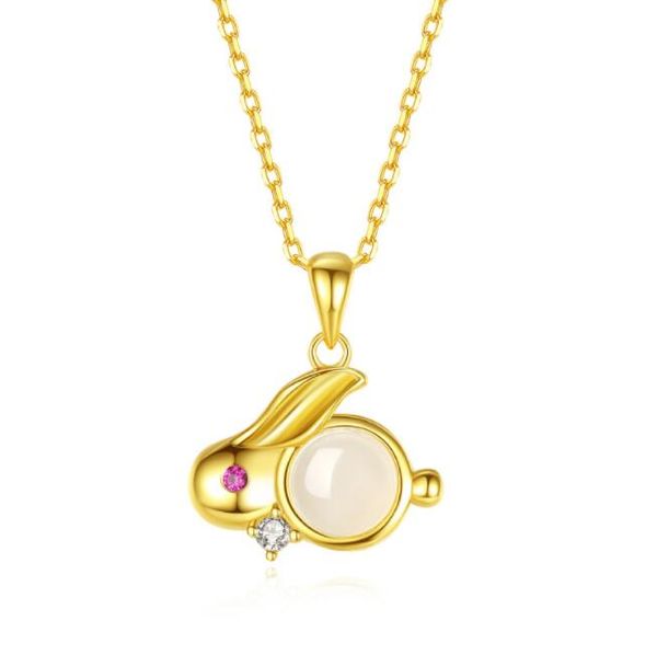 s925 sterling silver natural hetian jade small jade rabbit necklace female clavicle chain
s925 sterling silver natural hetian jade small jade rabbit necklace female clavicle chain