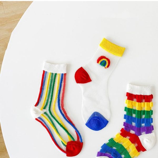 socks milancel 2021 summer kids sock thin rainbow card silk cotton cute, Pink;yellow
socks milancel 2021 summer kids sock thin rainbow card silk cotton cute, Pink;yellow