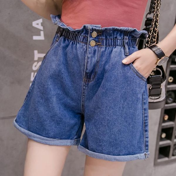 women's shorts wide leg jeans for women summer flare denim mujer high waist short feminino casual loose pockets pants, White;black
women's shorts wide leg jeans for women summer flare denim mujer high waist short feminino casual loose pockets pants, White;black
