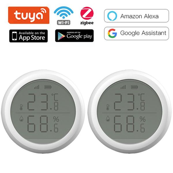 smart home control zigbee tuya temperature and humidity sensor with lcd screen display battery powered life work hub
smart home control zigbee tuya temperature and humidity sensor with lcd screen display battery powered life work hub