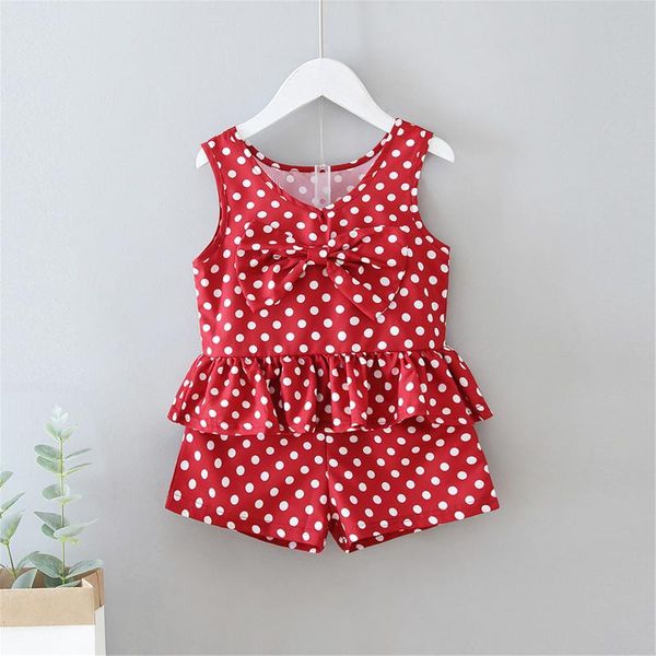 girls casual two-piece clothes set red sleeveless v-neck + elastic waist shorts clothing sets, White
girls casual two-piece clothes set red sleeveless v-neck + elastic waist shorts clothing sets, White