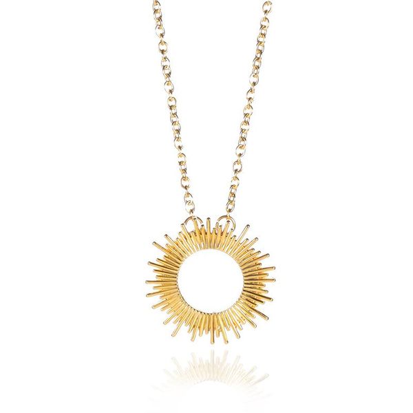pendant necklaces fashion vintage necklace for women hollow design round shape sun brilliant stainless steel couple choker jewelry gift, Silver
pendant necklaces fashion vintage necklace for women hollow design round shape sun brilliant stainless steel couple choker jewelry gift, Silver