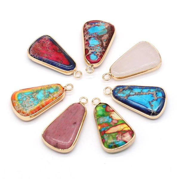 charms fashion natural stone pendant pink quartz emperor stones trapezoid for women jewelry making diy earring necklace 1pcs, Bronze;silver
charms fashion natural stone pendant pink quartz emperor stones trapezoid for women jewelry making diy earring necklace 1pcs, Bronze;silver